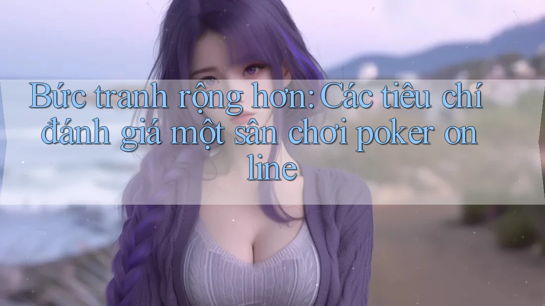 Bức tranh rộng hơn: Các tiêu chí đánh giá một sân chơi poker online