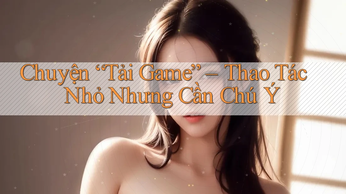 Chuyện “Tải Game” – Thao Tác Nhỏ Nhưng Cần Chú Ý