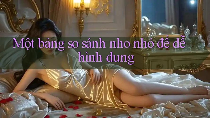 Một bảng so sánh nho nhỏ để dễ hình dung