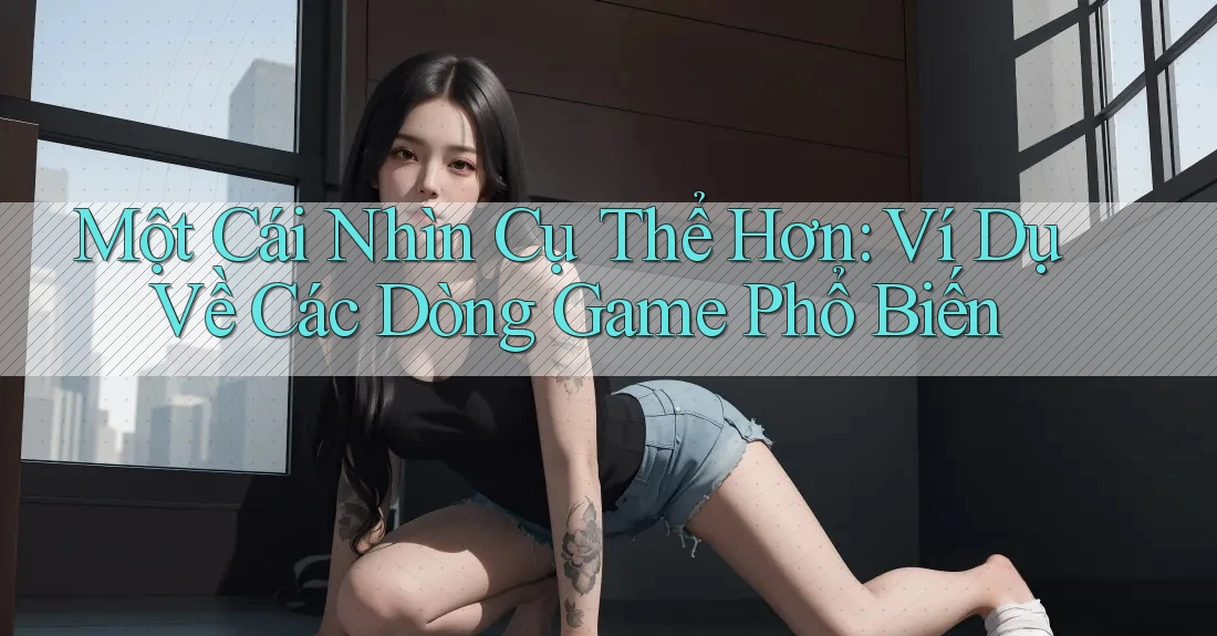 Một Cái Nhìn Cụ Thể Hơn: Ví Dụ Về Các Dòng Game Phổ Biến