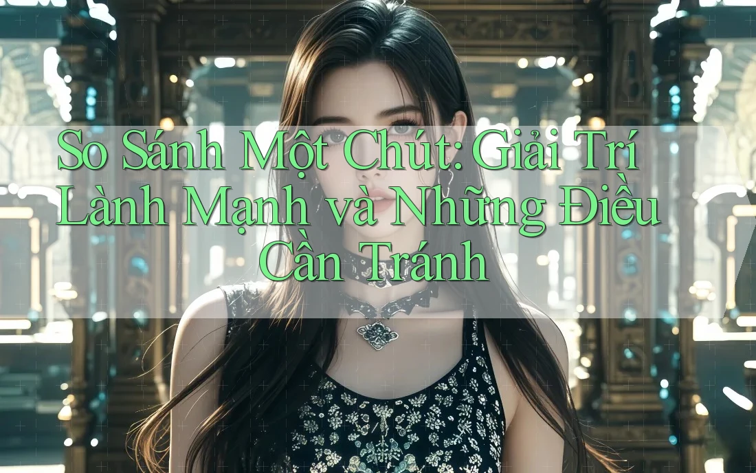 So Sánh Một Chút: Giải Trí Lành Mạnh và Những Điều Cần Tránh