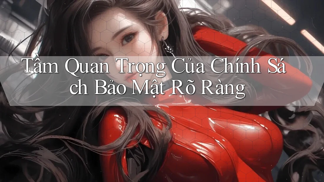 Tầm Quan Trọng Của Chính Sách Bảo Mật Rõ Ràng