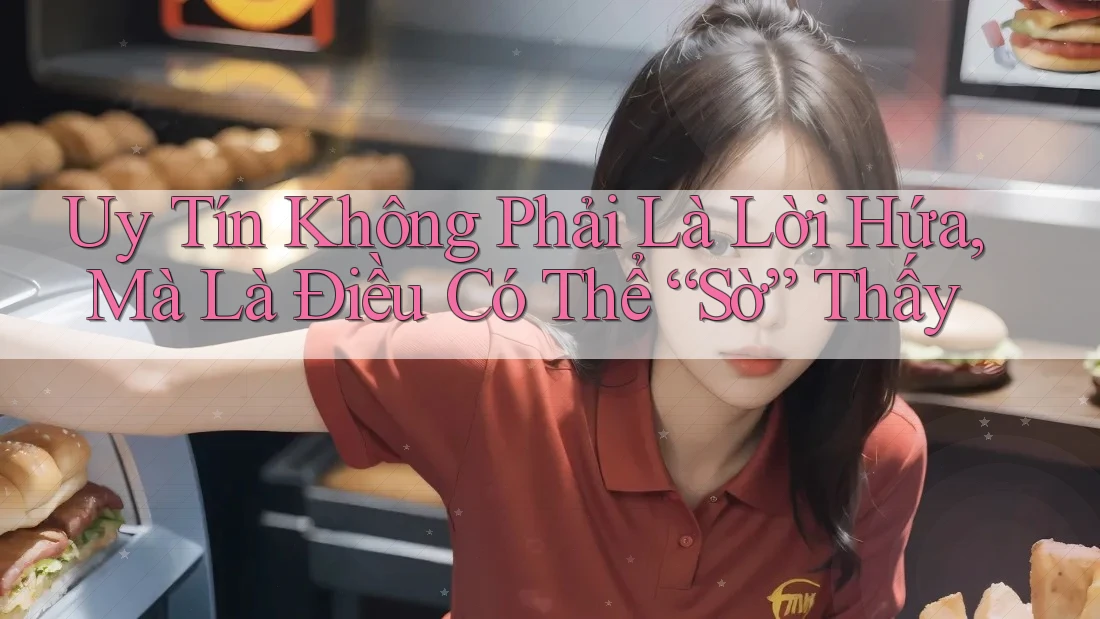 Uy Tín Không Phải Là Lời Hứa, Mà Là Điều Có Thể “Sờ” Thấy