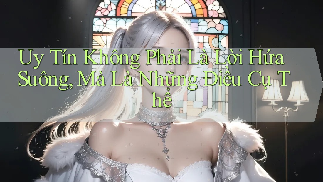 Uy Tín Không Phải Là Lời Hứa Suông, Mà Là Những Điều Cụ Thể