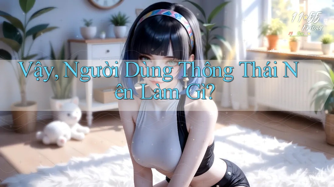 Vậy, Người Dùng Thông Thái Nên Làm Gì?